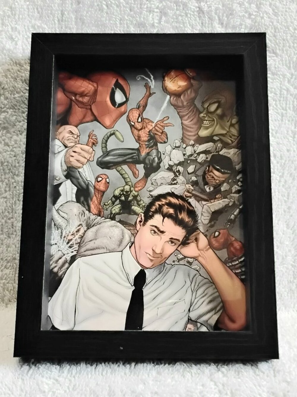 3/$30 5" x 7" Framed Spider-Man From the Mind of Peter Parker Custom Pic!!